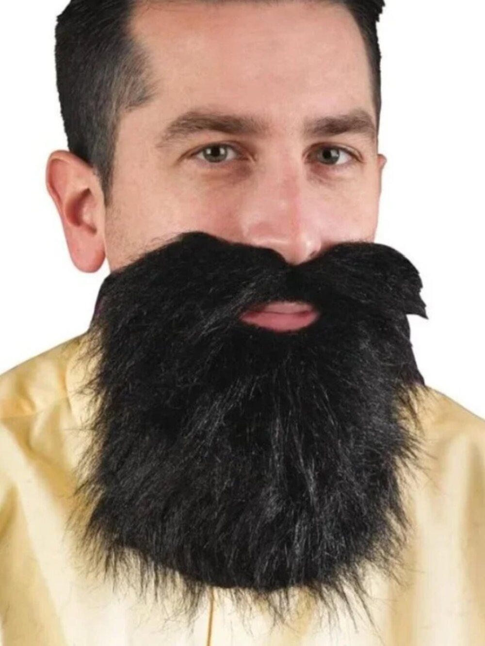 Mustache & Beard Black Halloween Costume Accessory Adult Teen 14+